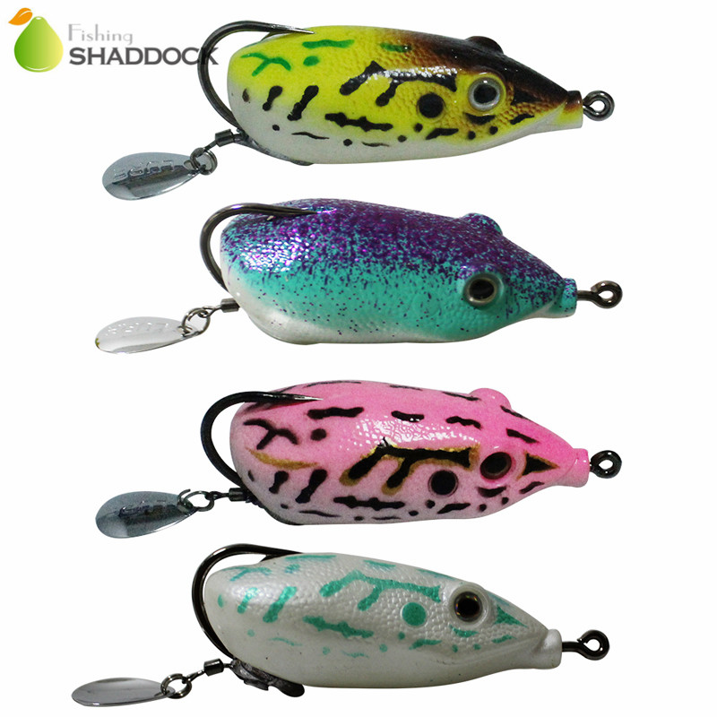 Fishing Lure Blade Bait - 4 Buah Karet Lembut Katak Umpan