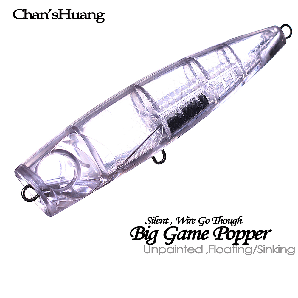 Fishing Lure Popper - Chan’sHuang 5PCS Umpan Kosong Tanpa Cat