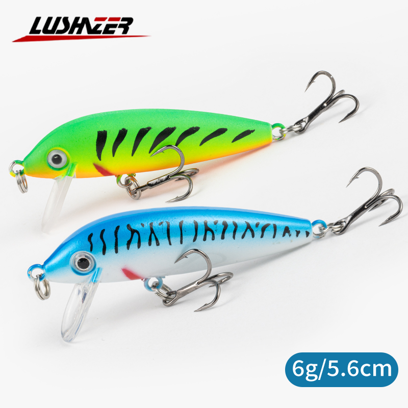 Fishing Lure Crankbait - Umpan Ikan LUSHAZER Sinking Minnow 56mm6g,