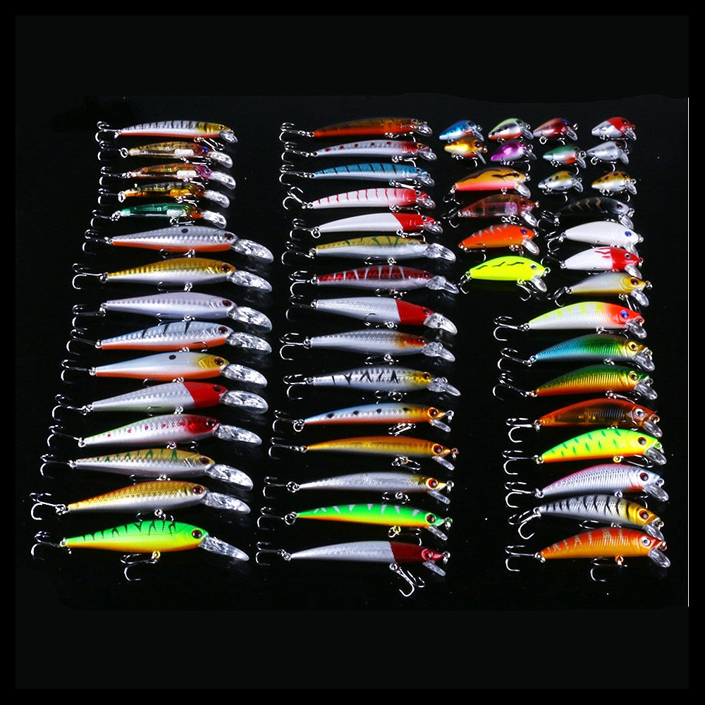 Fishing Lure Crankbait - Set Umpan Pancing Profesional 56 Buah