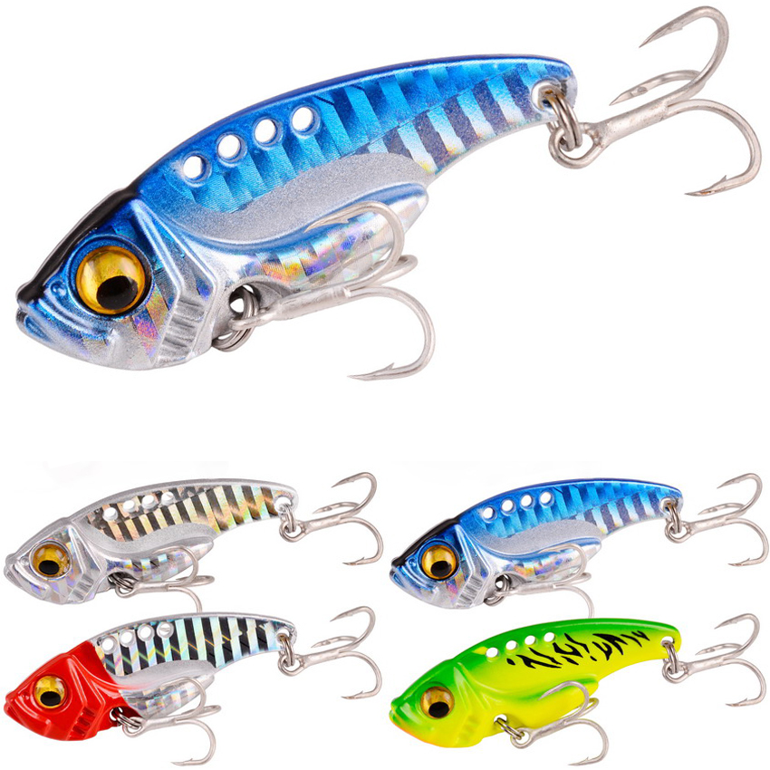 Fishing Lure Blade Bait - 6 Pc/lot 7/10/15/20G Logam Keras Vib