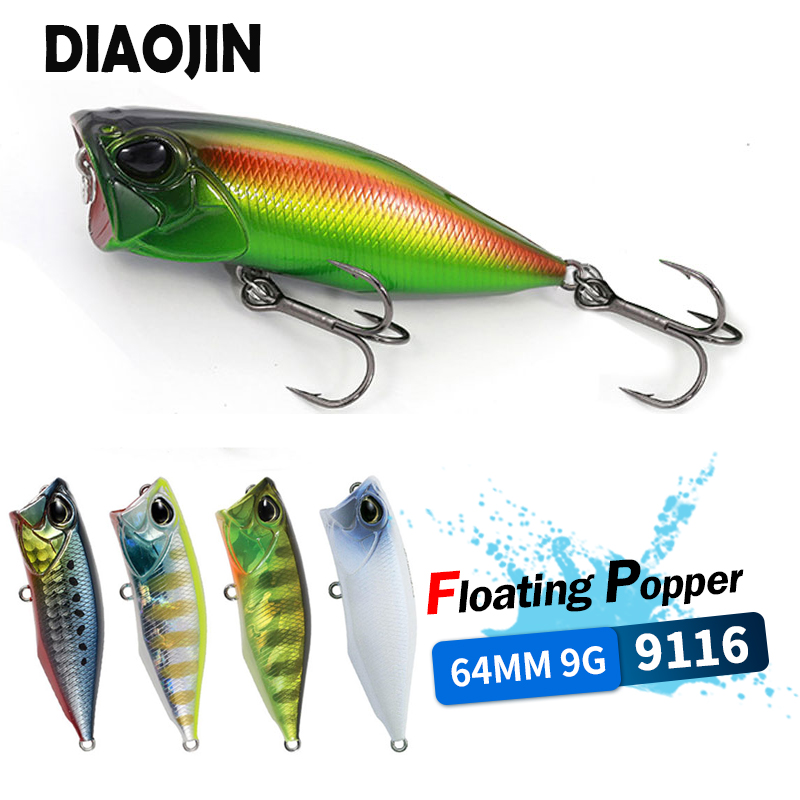Fishing Lure Popper - Umpan Pancing Poppers 64mm 9g, Umpan
