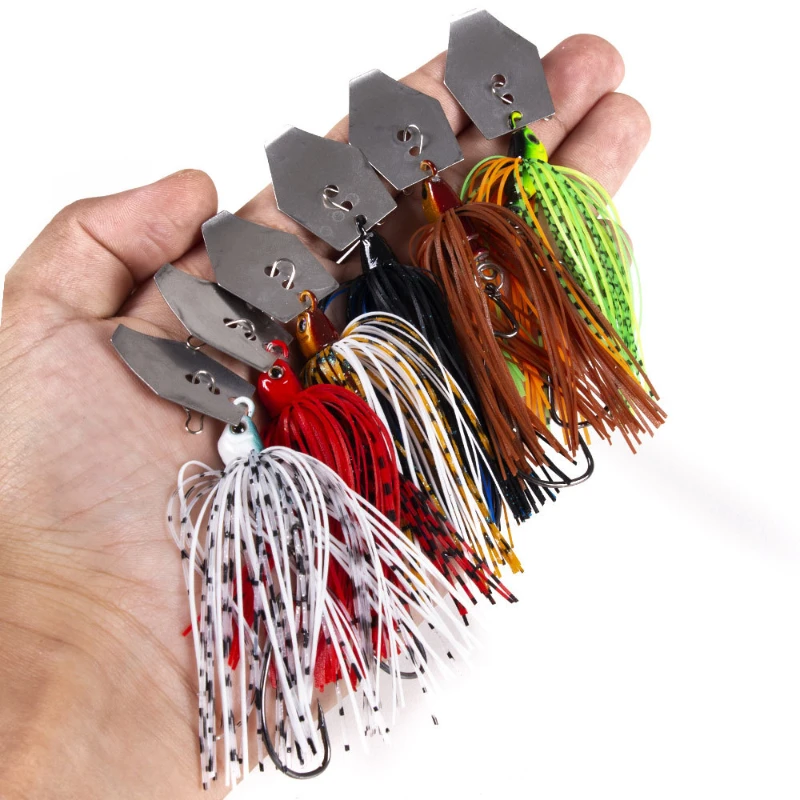 Fishing Lure Swimbait - 6 buah/set Kit umpan pancing Chatterbait