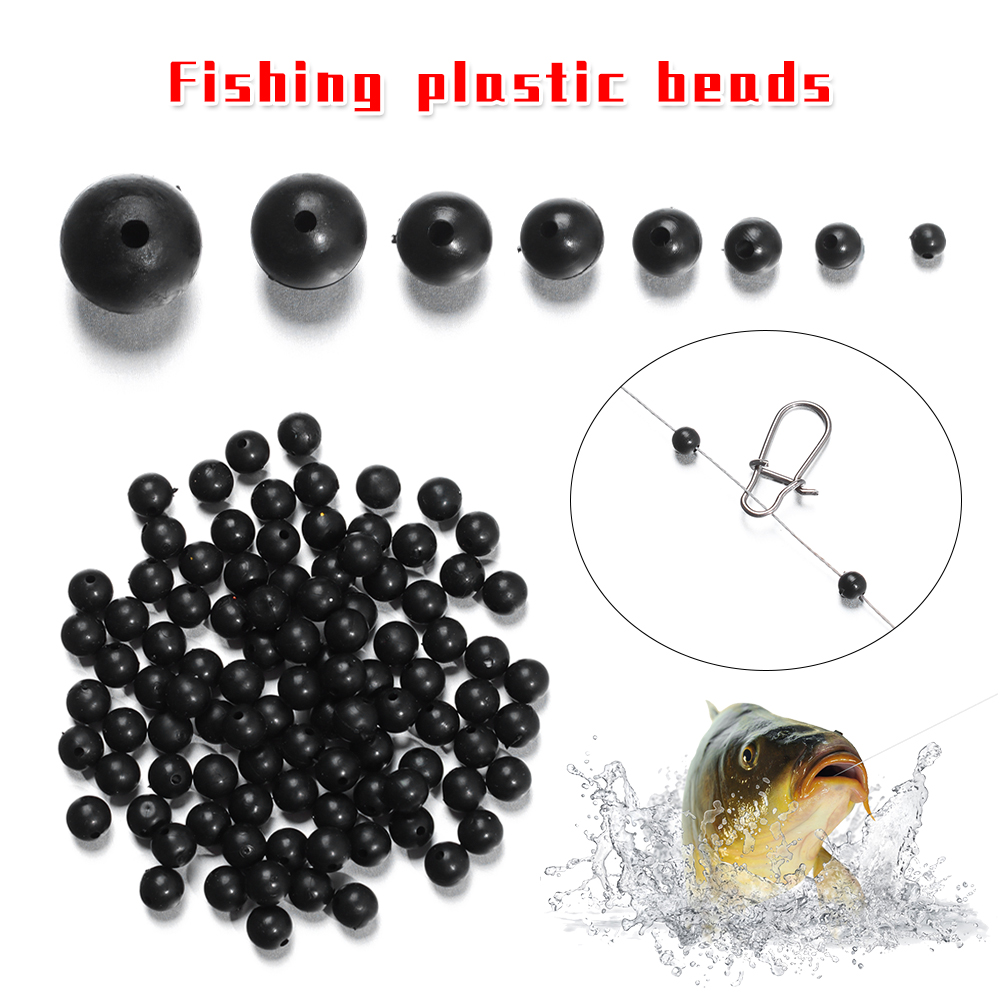 Fishing Lure Accessories - 100 Buah/Lot Manik-manik Pancing Penghenti Ruang