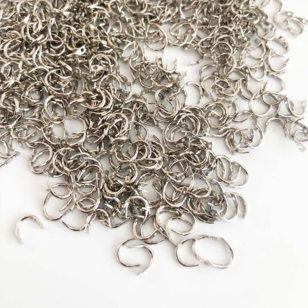 Fishing Lure Spinner - 50-100 Pcs/lot Memancing U-5*7Mm Perak Berputar
