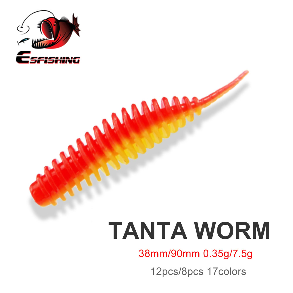 Fishing Lure Swimbait - Umpan Cacing Pancing ESFISHING Tanta 38mm
