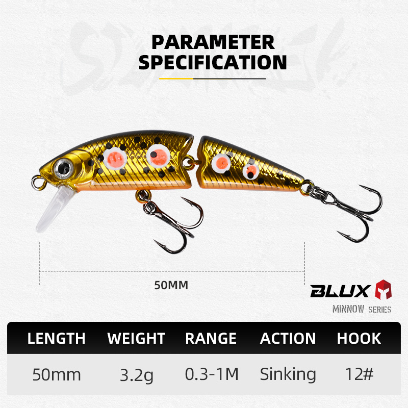 BLUX DR. Minnow bersama 50S um - Fishing Lure Swimbait ulasan dan harga