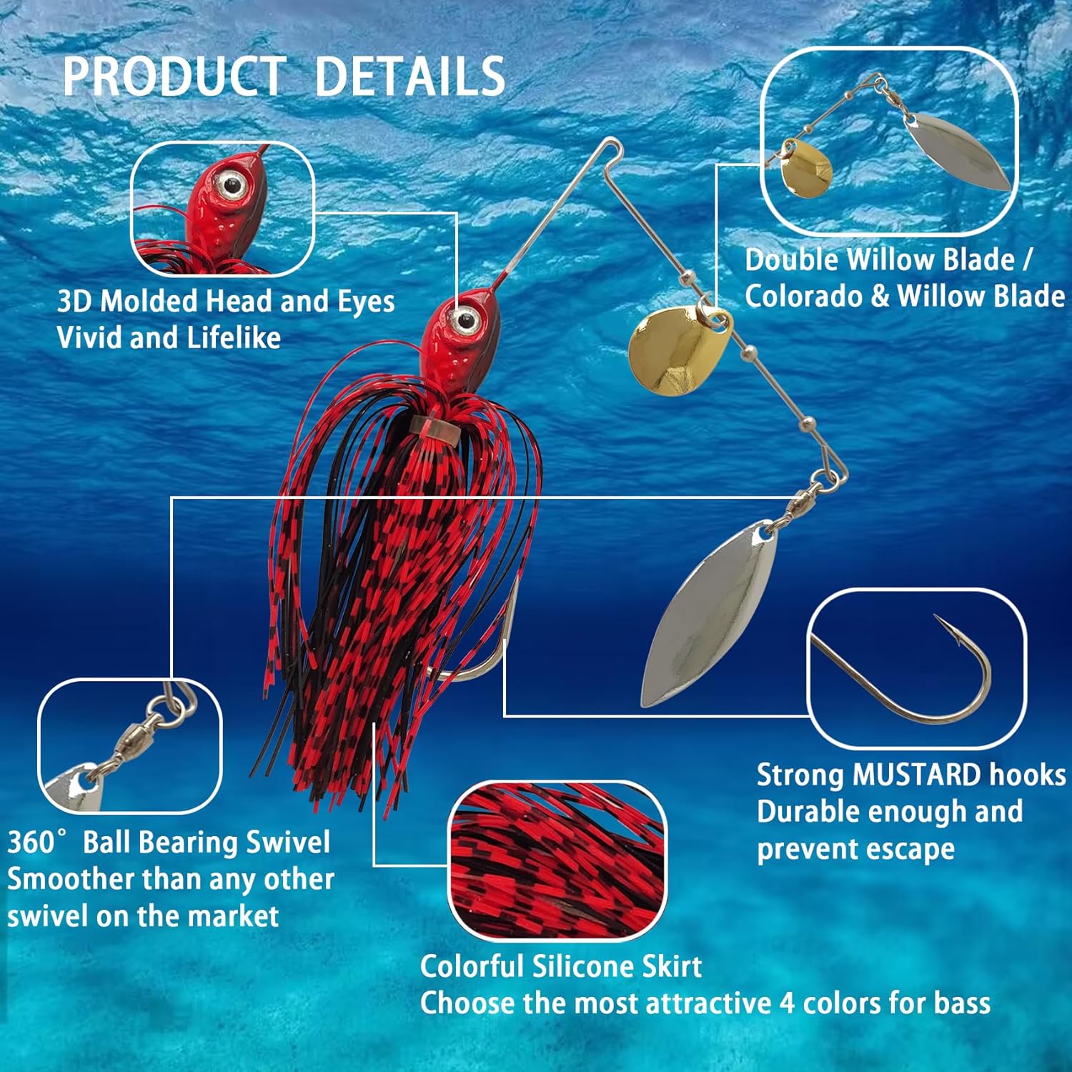 Eupheng pemintal umpan sendok, - Fishing Lure Swimbait ulasan dan harga
