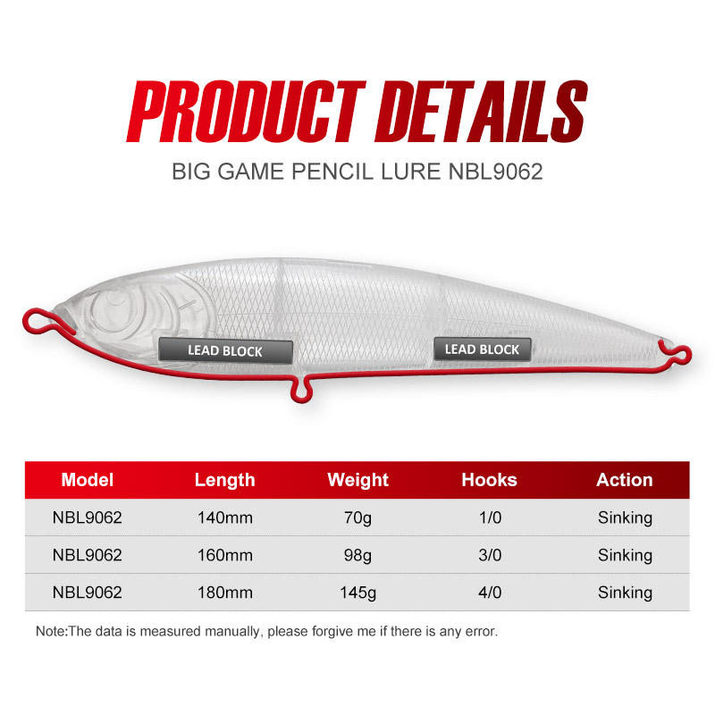 NOEBY Umpan Pencil Stickbait T - Fishing Lure Buzzbait ulasan dan harga