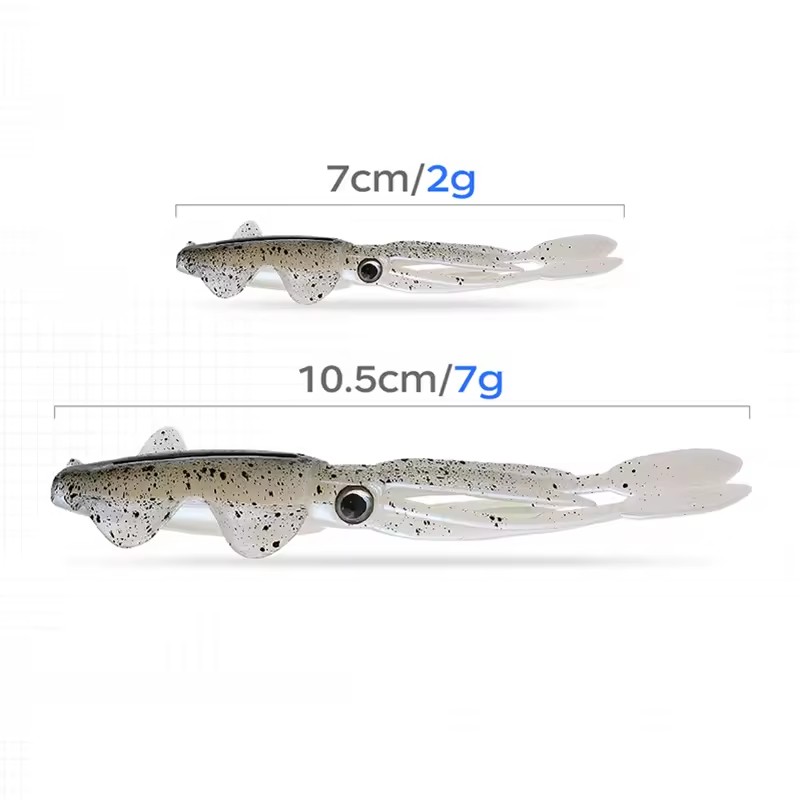 WEIHE (5pcs) 7cm/2g 10.5cm/7g  - Fishing Lure Soft Plastic ulasan dan harga