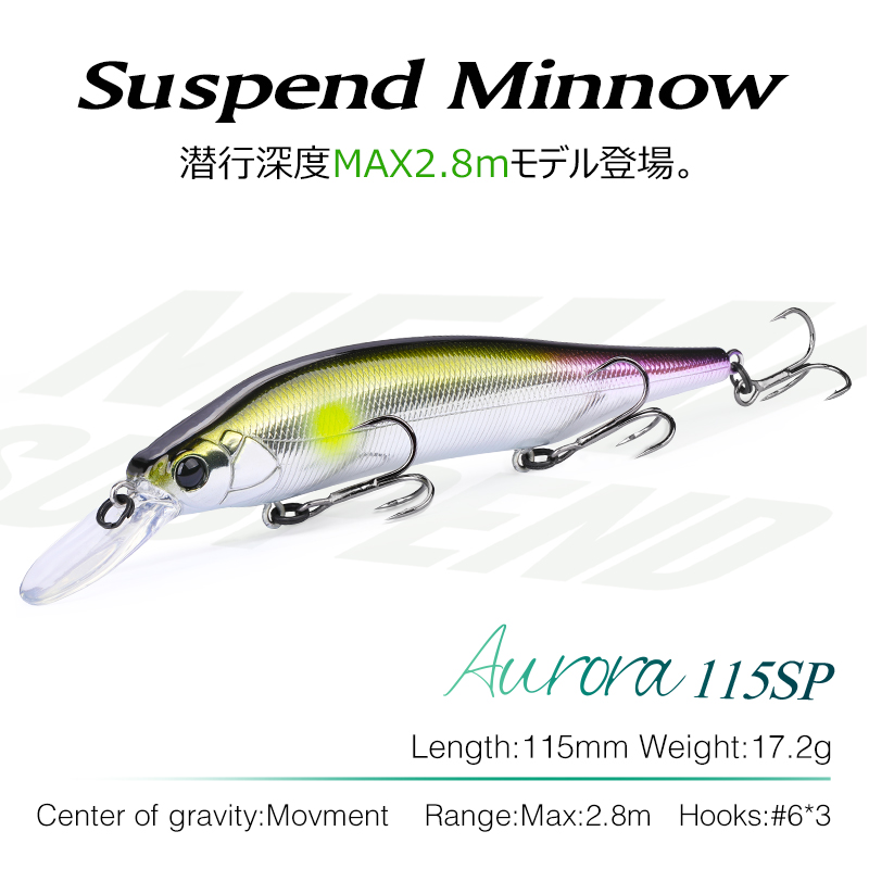 TSURINOYA 115Mm 17.2G Umpan Pa - Fishing Lure Jerkbait ulasan dan harga