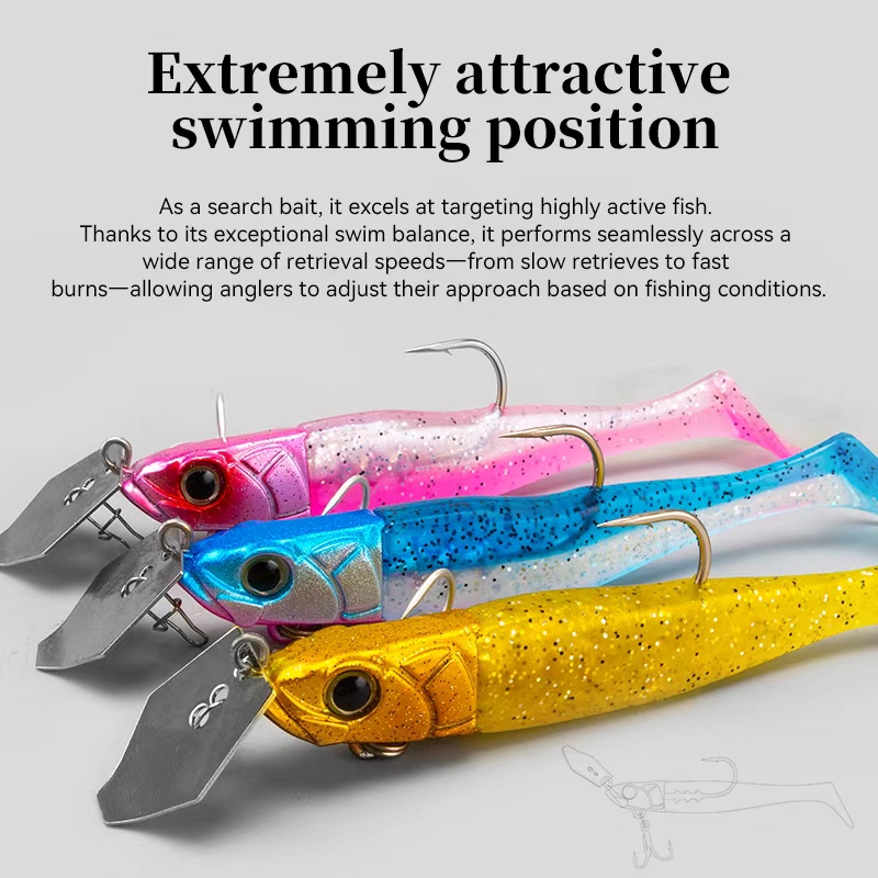 TSURINOYA FLUTTER 110mm 32g Um - Fishing Lure Blade Bait ulasan dan harga