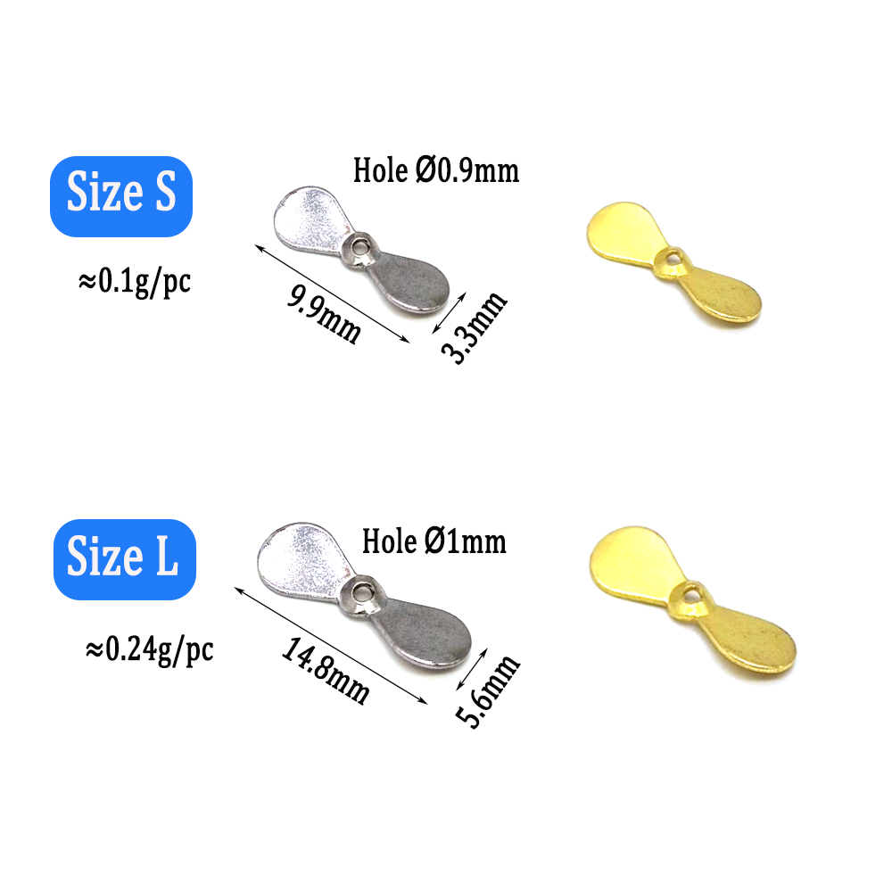 Wifeo 40 buah pisau pemutar ba - Fishing Lure Blade Bait ulasan dan harga