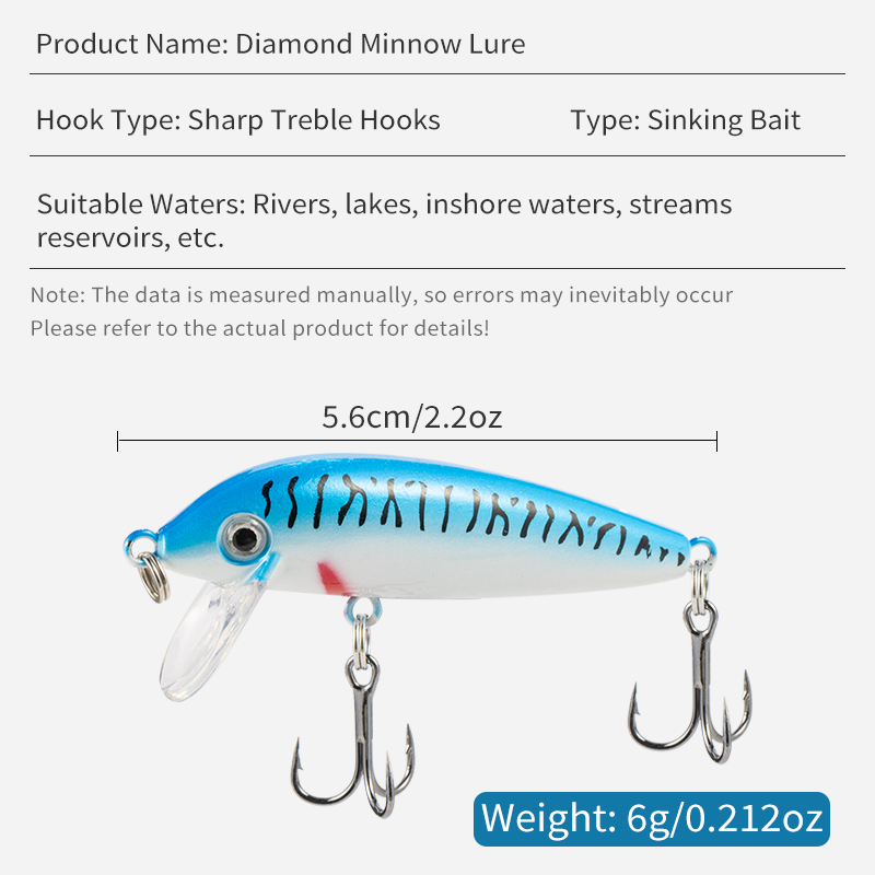 Umpan Ikan LUSHAZER Sinking Mi - Fishing Lure Crankbait ulasan dan harga