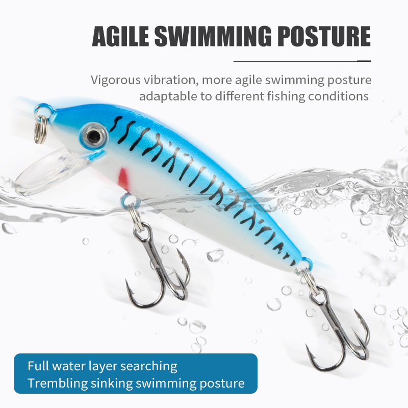 Umpan Ikan LUSHAZER Sinking Mi - Fishing Lure Crankbait ulasan dan harga