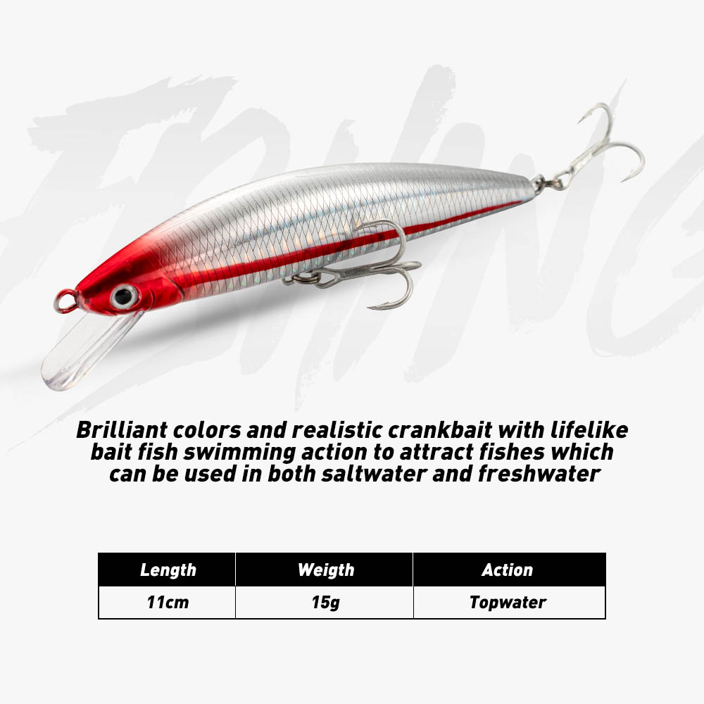 Umpan pancing ikan kecil, umpa - Fishing Lure Jerkbait ulasan dan harga