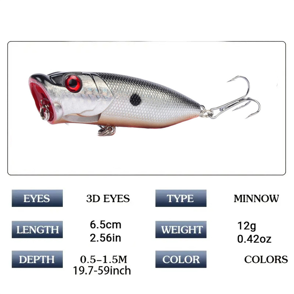 5 Buah Umpan Pancing Popper Ma - Fishing Lure Crankbait ulasan dan harga