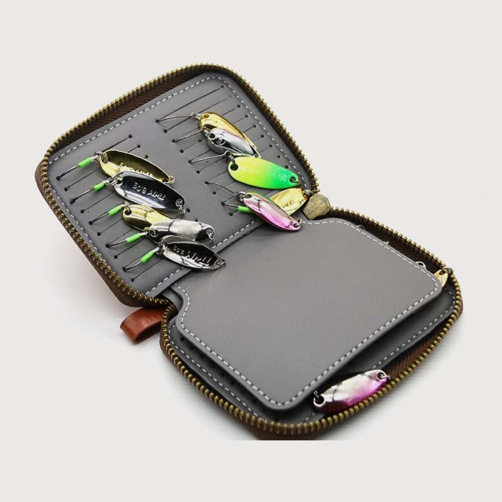 Tas Dompet Umpan Kulit PU Tas  - Fishing Lure Spinner ulasan dan harga