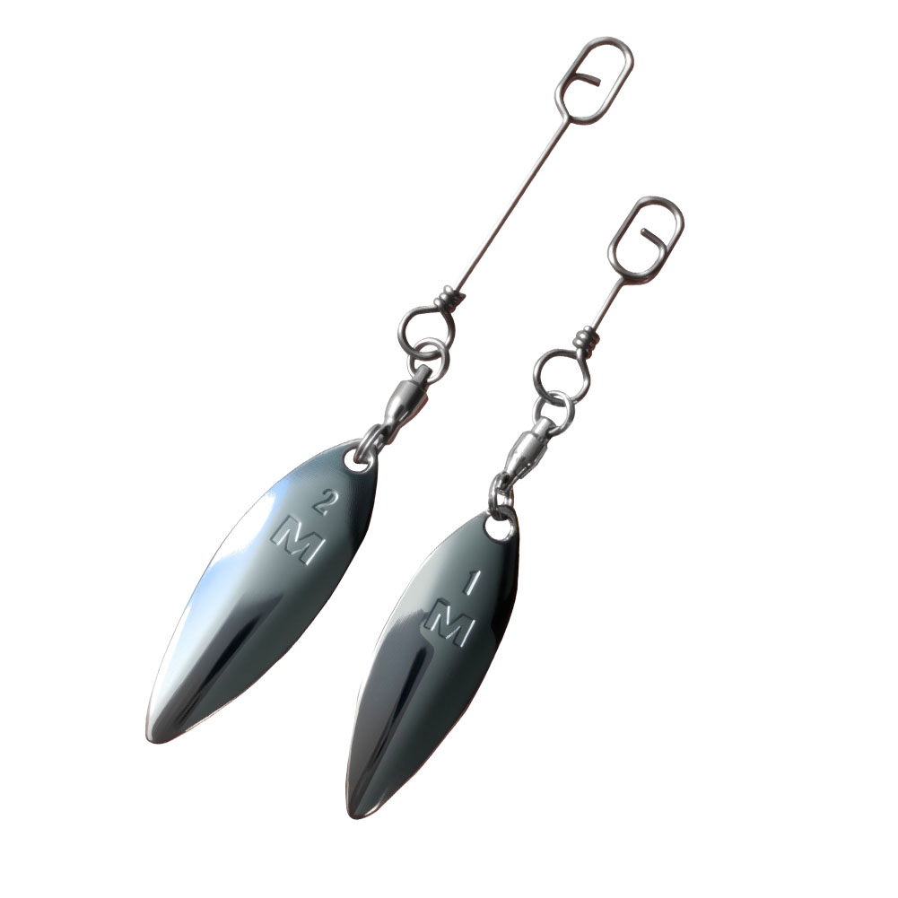 10 Buah Willowleaf Blades Spin - Fishing Lure Blade Bait ulasan dan harga