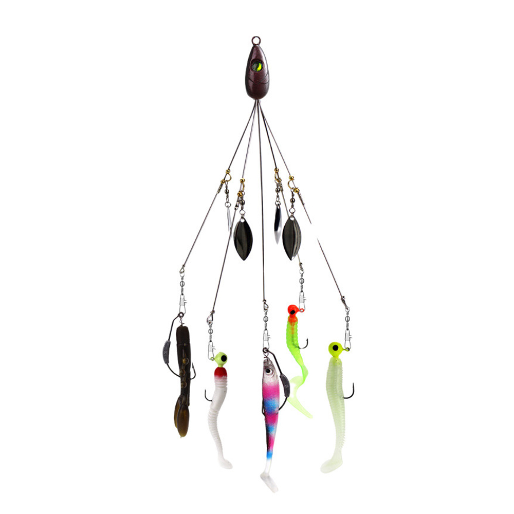 5pcs Alabama Umbrella Rig Fish - Fishing Lure Blade Bait ulasan dan harga