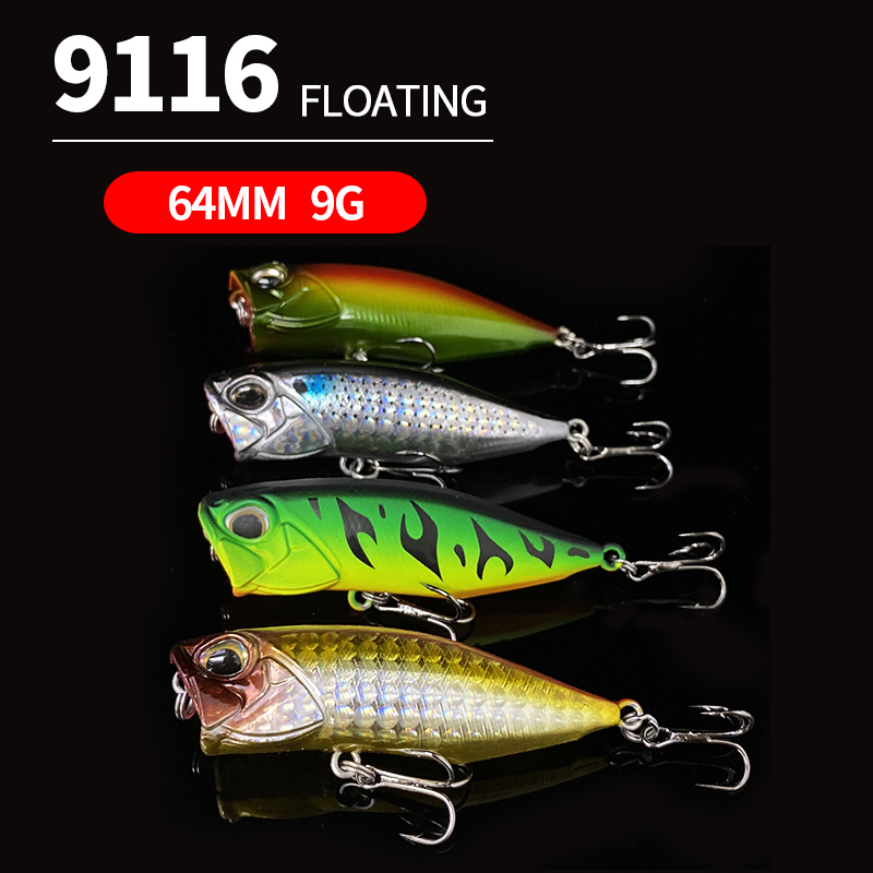 Umpan Pancing Poppers 64mm 9g, - Fishing Lure Popper ulasan dan harga