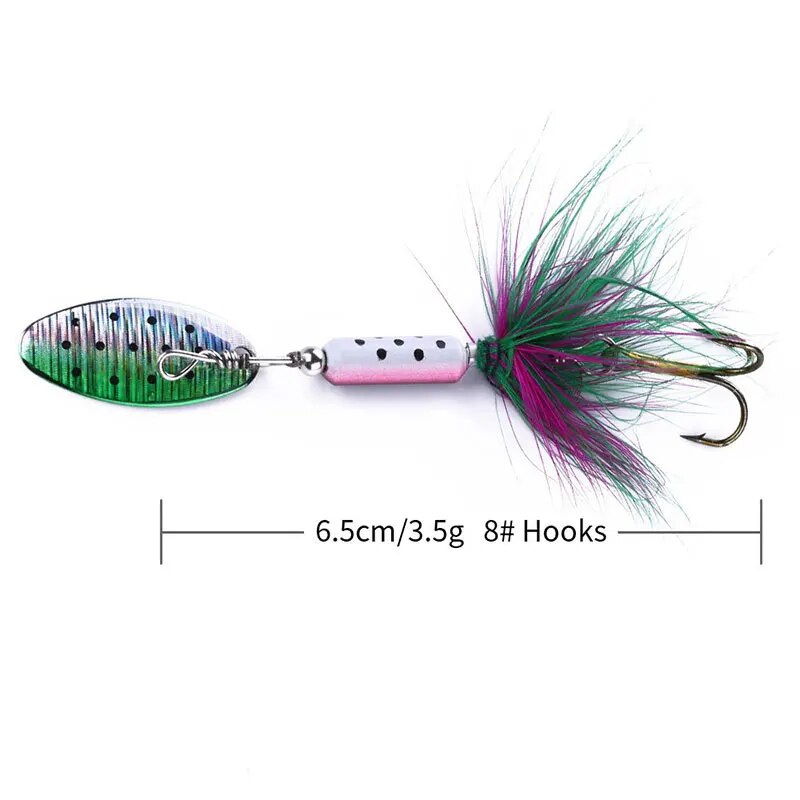 Umpan pancing logam VIB, 1 bua - Fishing Lure Spoon ulasan dan harga