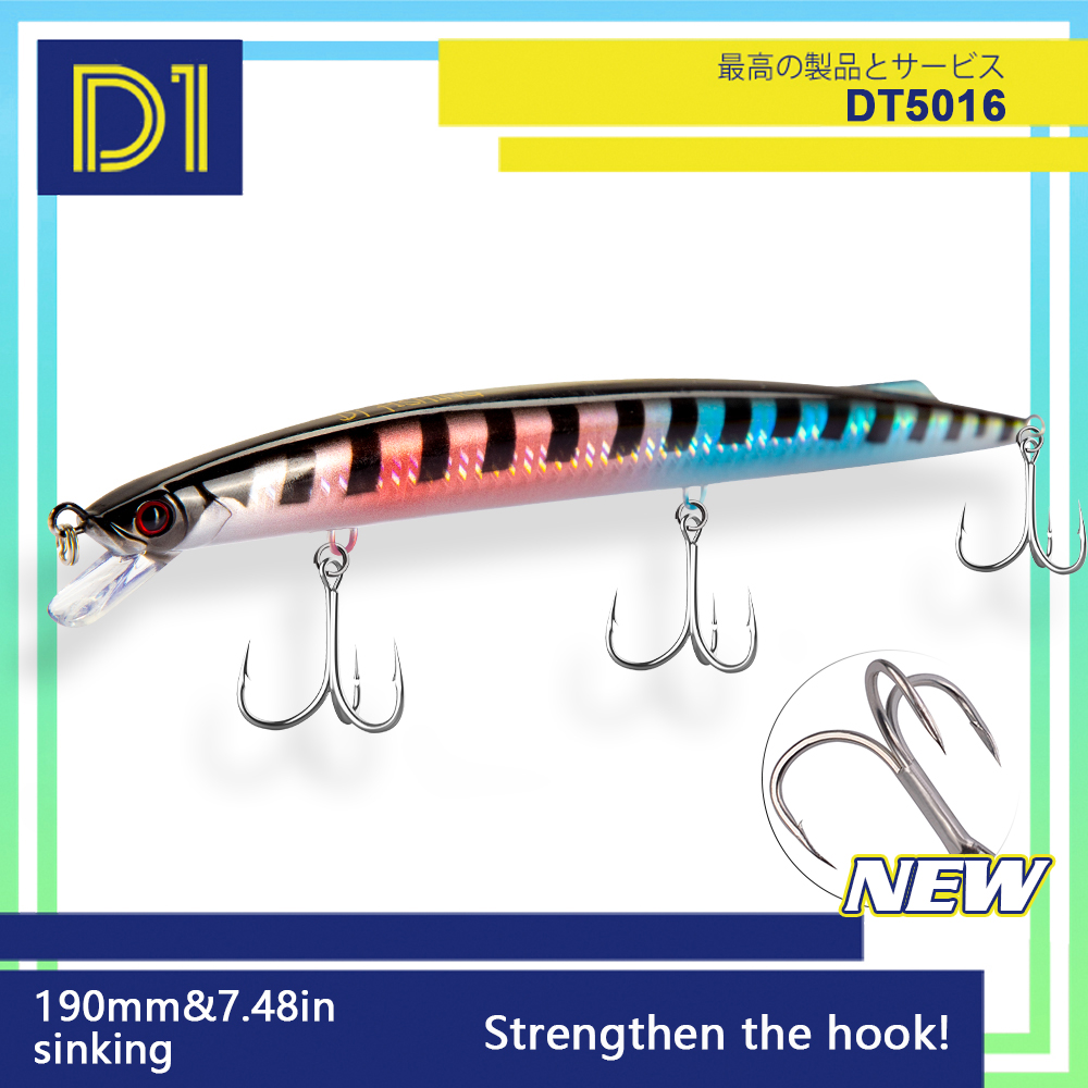 Umpan Ikan Laut D1 Minnow 190m - Fishing Lure Jerkbait ulasan dan harga