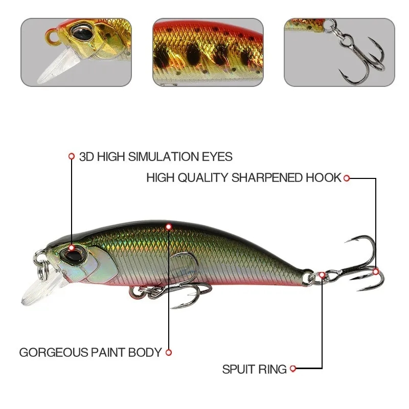 15Pcs Umpan Pancing Minnow Ten - Fishing Lure Jerkbait ulasan dan harga