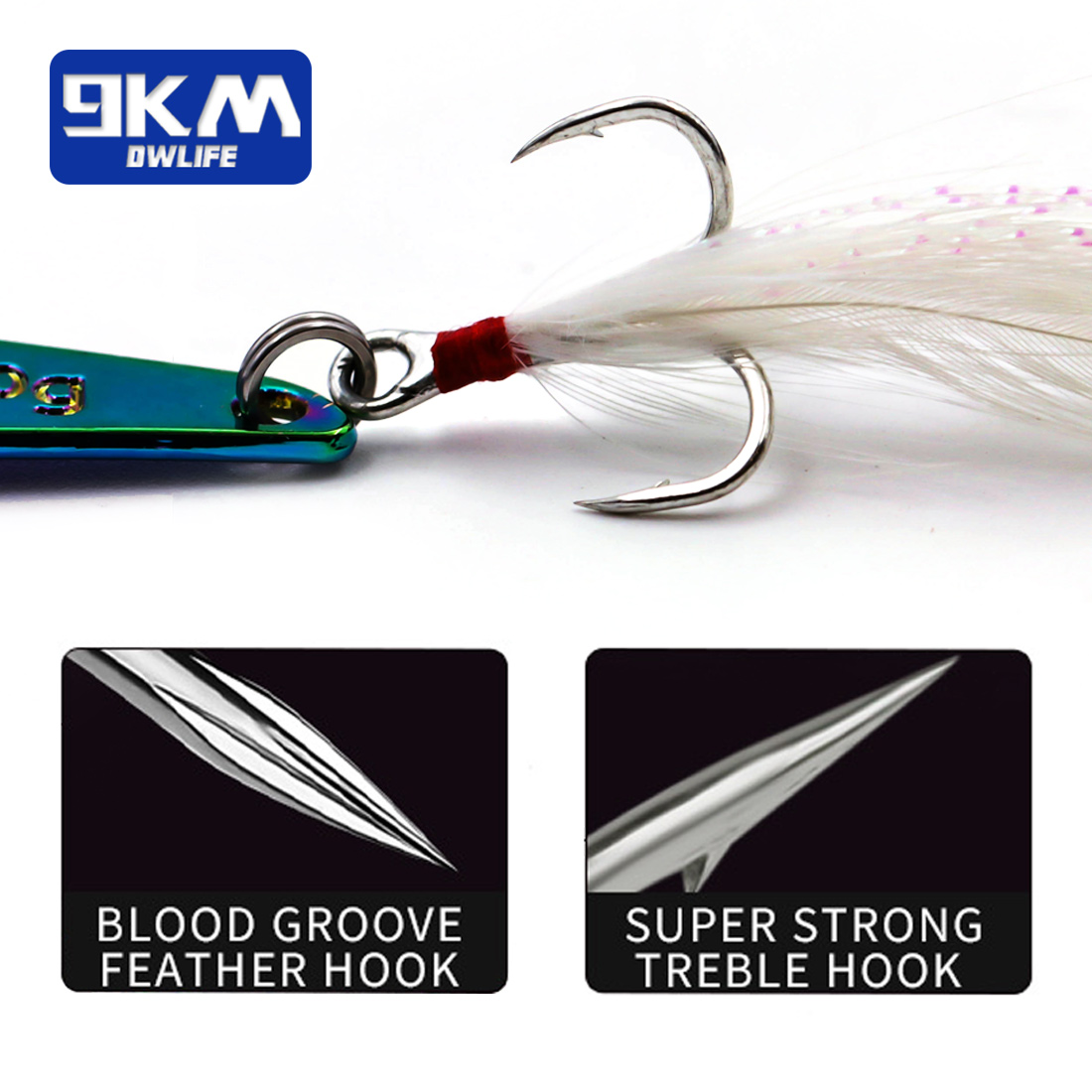 Umpan Pancing Logam 9KM 1PCS,  - Fishing Lure Blade Bait ulasan dan harga