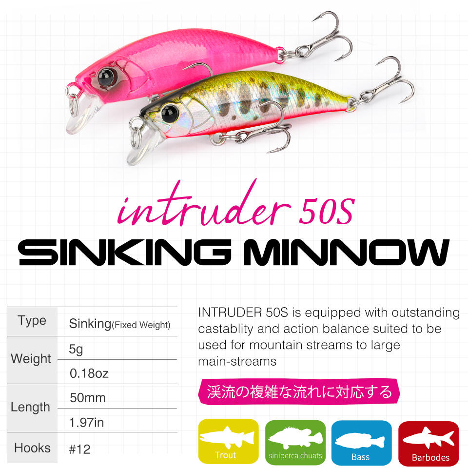 TSURINOYA 50S WARNA BARU 5cm 5 - Fishing Lure Crankbait ulasan dan harga