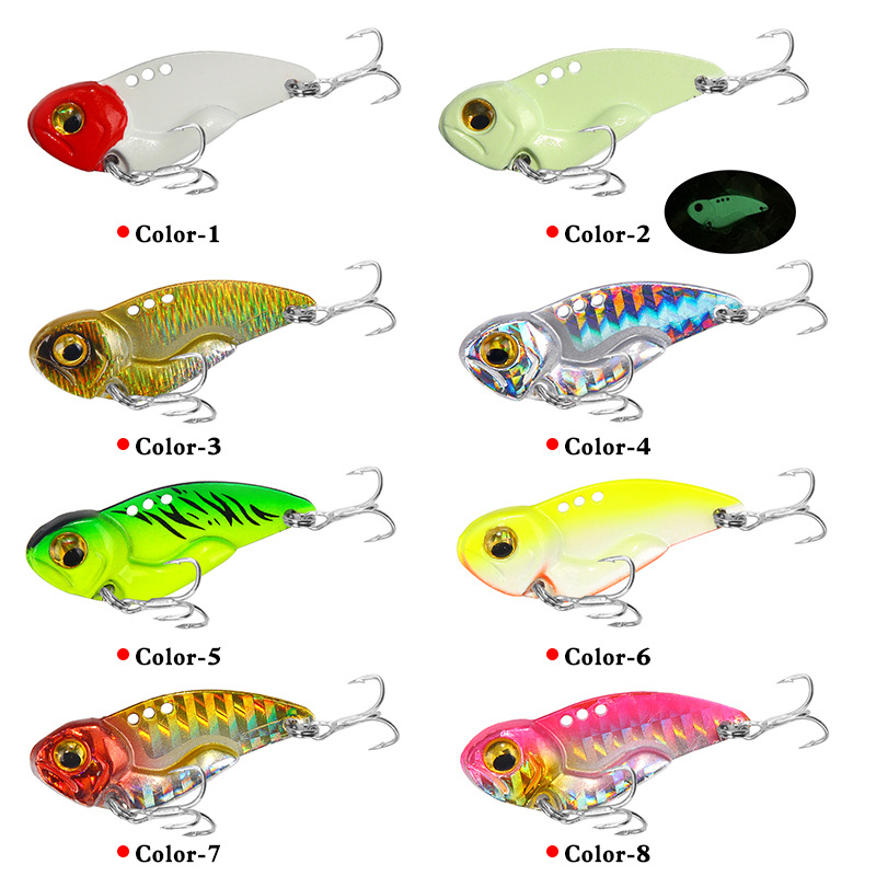 Umpan Getar Logam 3D Eyes Wint - Fishing Lure Blade Bait ulasan dan harga