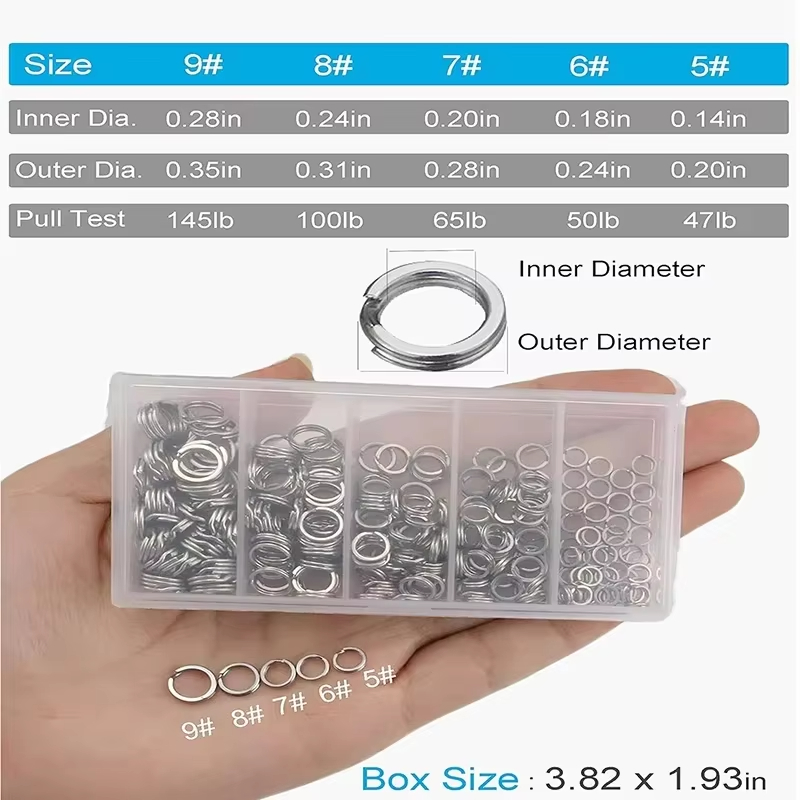 Cincin Pemisah Pancing Baja Ta - Fishing Lure Box ulasan dan harga