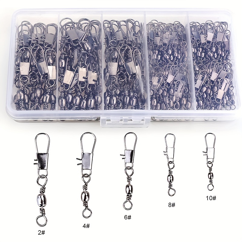50/200pcs Barrel Snap Swivel A - Fishing Lure Accessories ulasan dan harga