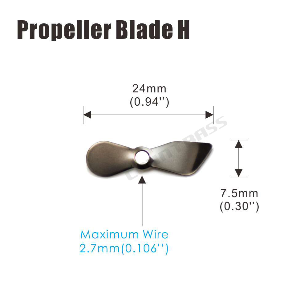 Countbass 50 buah pisau Prop b - Fishing Lure Blade Bait ulasan dan harga